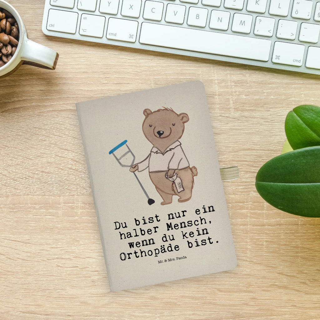 Cotton notebook Orthopedist Heart notepad, address book, notes, diary, journal, writing book, notebook, entry book, sketchbook, gift, gift idea, best, farewell gift, passing exam, anniversary, retirement, promotion, job start, sayings, funny, profession