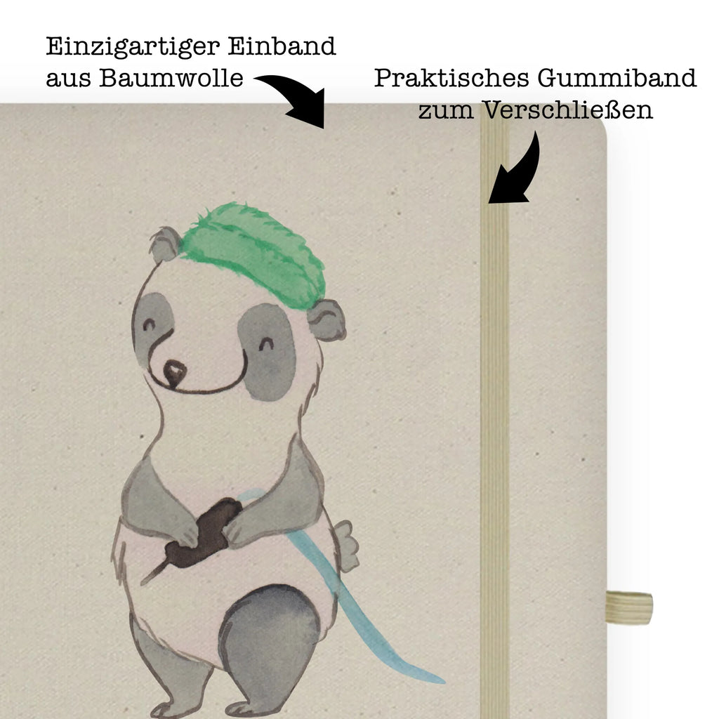 Bawełniany notatnik DIN A4 Tatuażysta serce Zawód, Wykształcenie, Jubileusz, Pożegnanie, Emerytura, Kolega, Koleżanka, Prezent, Dawać, Pracownik, Współpracownik, Firma, Dziękuję, Dziękuję bardzo