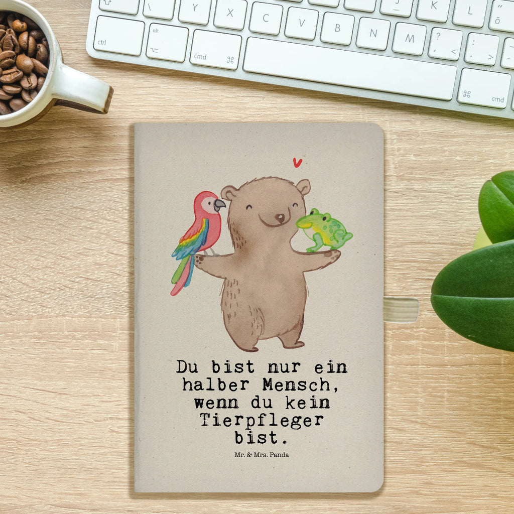 Cotton notebook Animal caretaker Heart notepad, writing book, journal, sketchbook, notes, address book, entry book, diary, notebook, gift, gift idea, best, farewell gift, passing exam, anniversary, retirement, promotion, job start, sayings, funny, profession