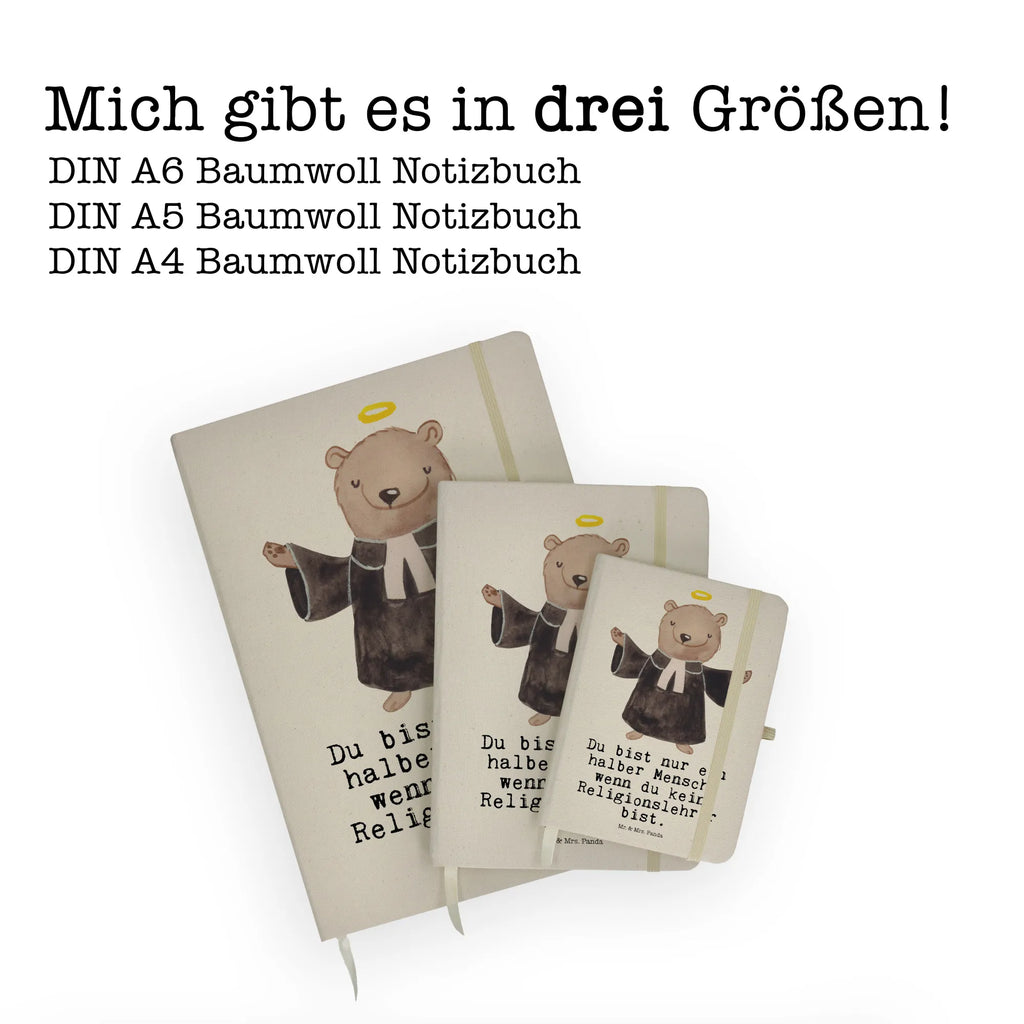 Cotton notebook Religious teacher heart sketchbook, notepad, writing book, entry book, notes, diary, address book, journal, notebook, gift, gift idea, best, farewell gift, passing exam, anniversary, retirement, promotion, job start, sayings, funny, profession