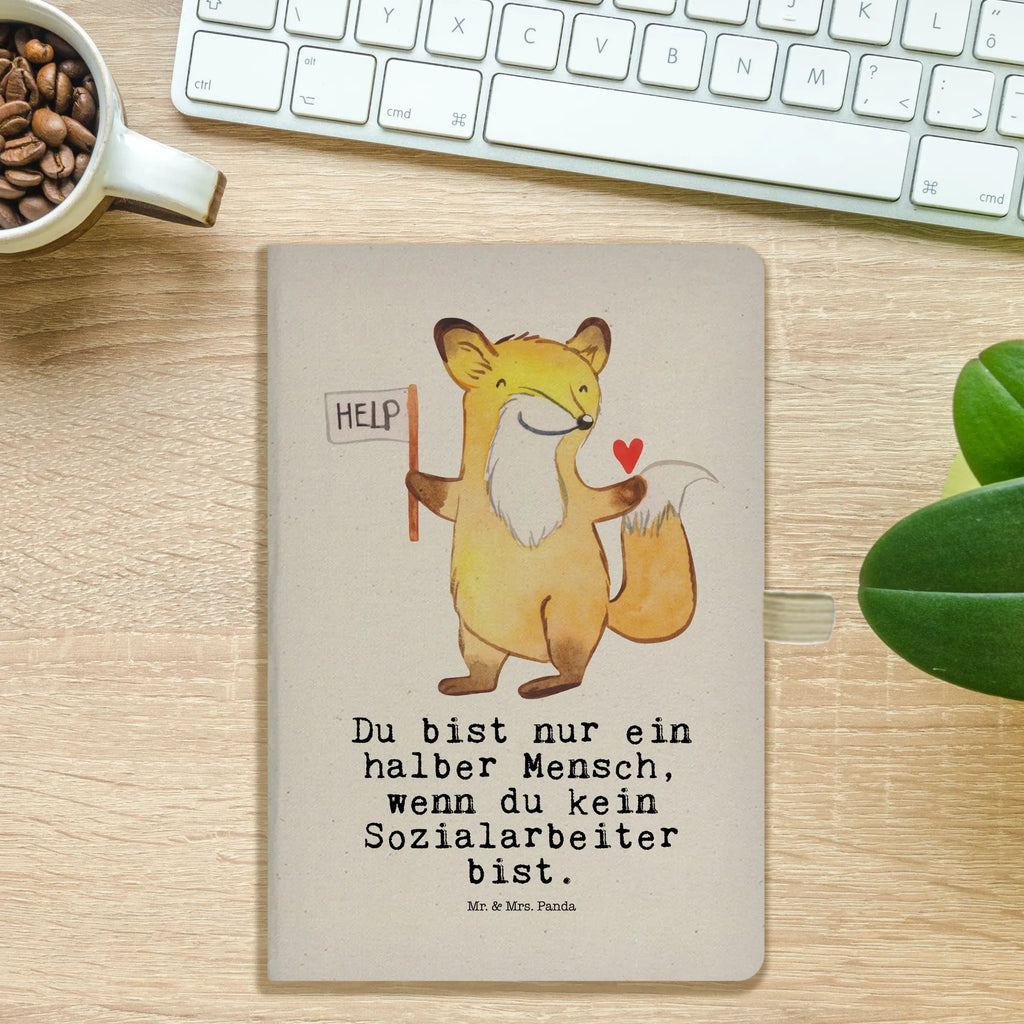 Cotton notebook Social Worker Heart diary, notes, notepad, writing book, notebook, sketchbook, journal, entry book, address book, gift, gift idea, best, farewell gift, passing exam, anniversary, retirement, promotion, job start, sayings, funny, profession