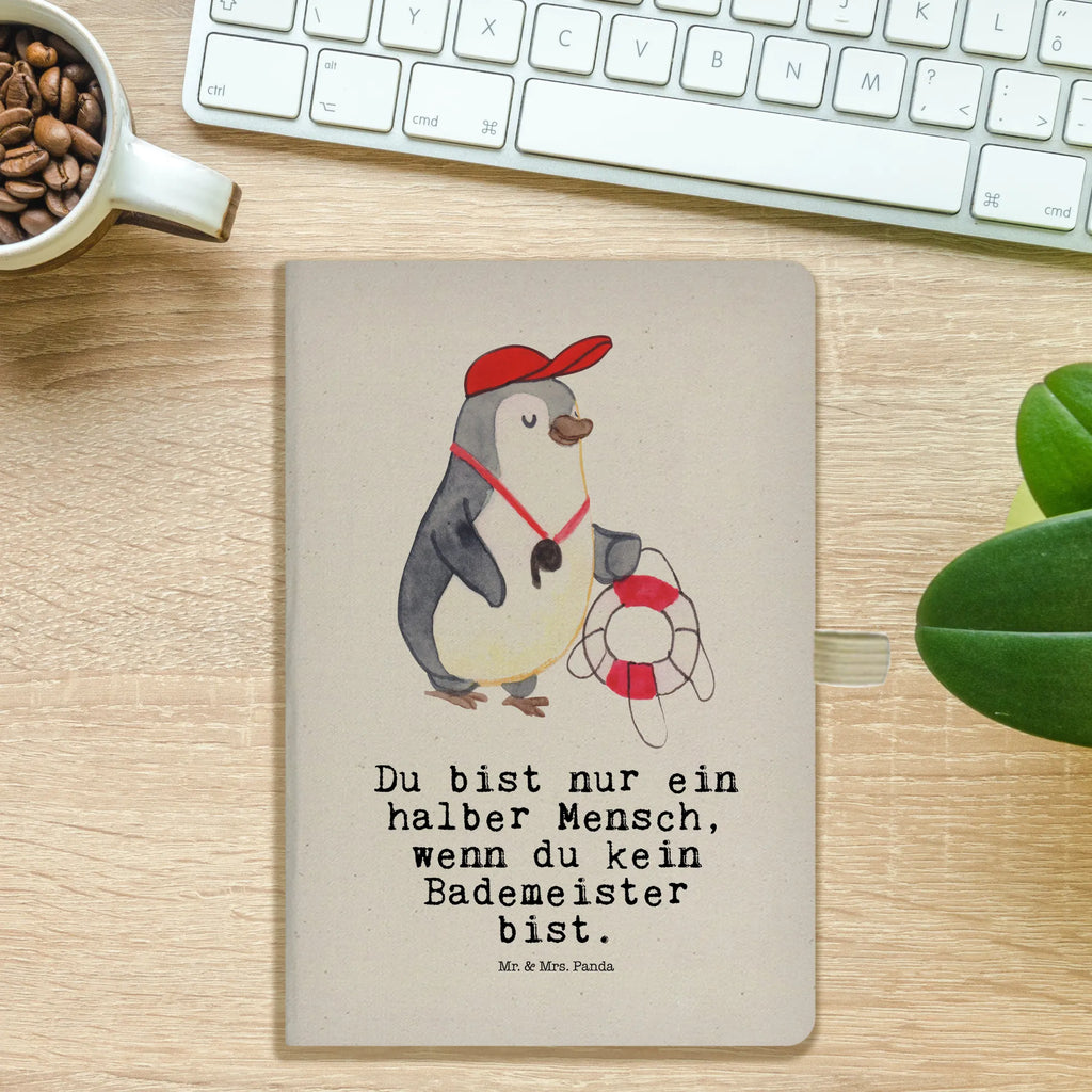 Cotton notebook lifeguard Heart sketchbook, entry book, notepad, diary, journal, notes, writing book, address book, notebook, gift, gift idea, best, farewell gift, passing exam, anniversary, retirement, promotion, job start, sayings, funny, profession