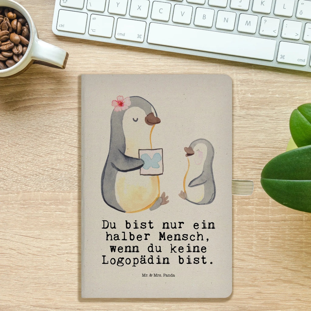 Cotton notebook Speech Therapist heart address book, notes, journal, sketchbook, entry book, diary, notebook, notepad, writing book, gift, gift idea, best, farewell gift, passing exam, anniversary, retirement, promotion, job start, sayings, funny, profession