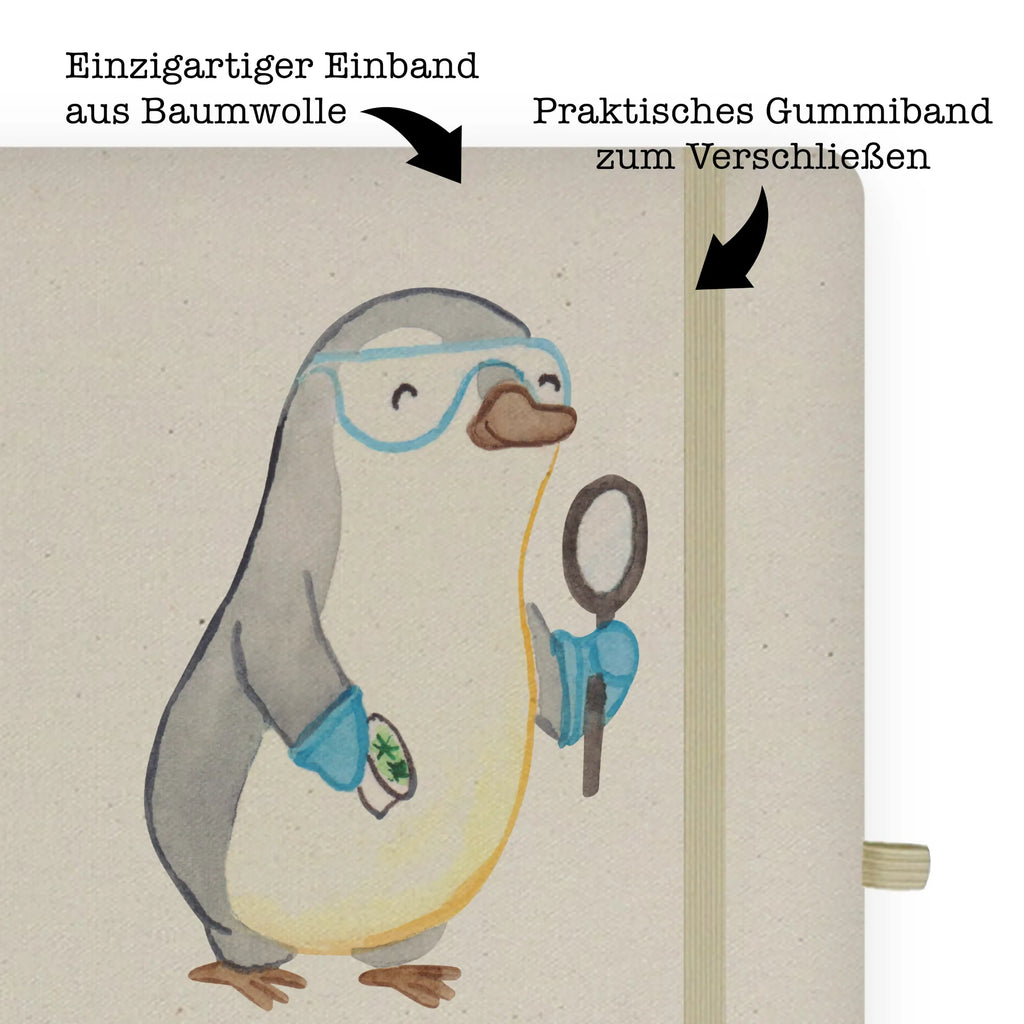 Bawełniany notatnik DIN A4 nauczyciel biologii serce Zawód, Wykształcenie, Jubileusz, Pożegnanie, Emerytura, Kolega, Koleżanka, Prezent, Dawać, Pracownik, Współpracownik, Firma, Dziękuję, Dziękuję bardzo