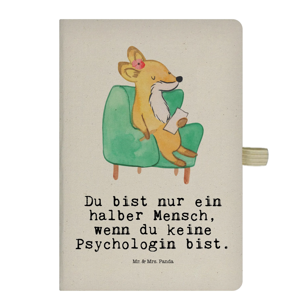 Bawełniany notes DIN A5 psycholożka serce Zawód, Wykształcenie, Jubileusz, Pożegnanie, Emerytura, Kolega, Koleżanka, Prezent, Dawać, Pracownik, Współpracownik, Firma, Dziękuję, Dziękuję bardzo
