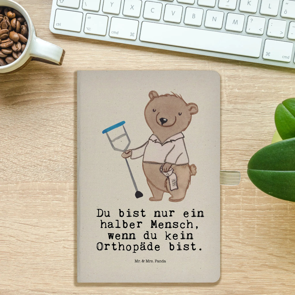 Cotton notebook Orthopedist Heart notepad, address book, notes, diary, journal, writing book, notebook, entry book, sketchbook, gift, gift idea, best, farewell gift, passing exam, anniversary, retirement, promotion, job start, sayings, funny, profession