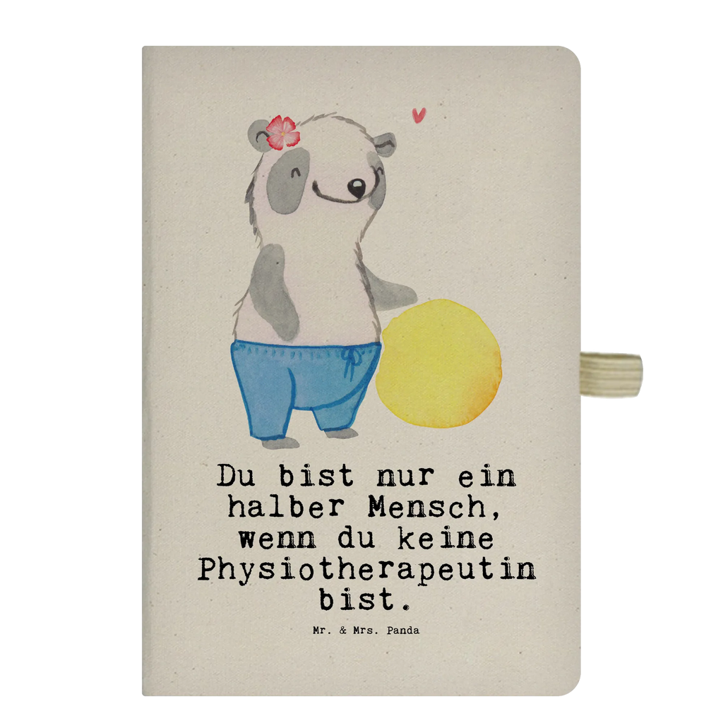 Bawełniany notatnik DIN A4 Fizjoterapeutka serce Zawód, Wykształcenie, Jubileusz, Pożegnanie, Emerytura, Kolega, Koleżanka, Prezent, Dawać, Pracownik, Współpracownik, Firma, Dziękuję, Dziękuję bardzo