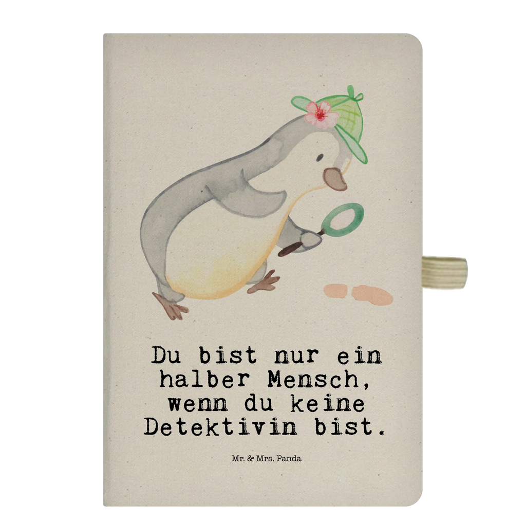 Cotton notebook Detective Heart journal, writing book, sketchbook, diary, notebook, notes, notepad, address book, entry book, gift, gift idea, best, farewell gift, passing exam, anniversary, retirement, promotion, job start, sayings, funny, profession