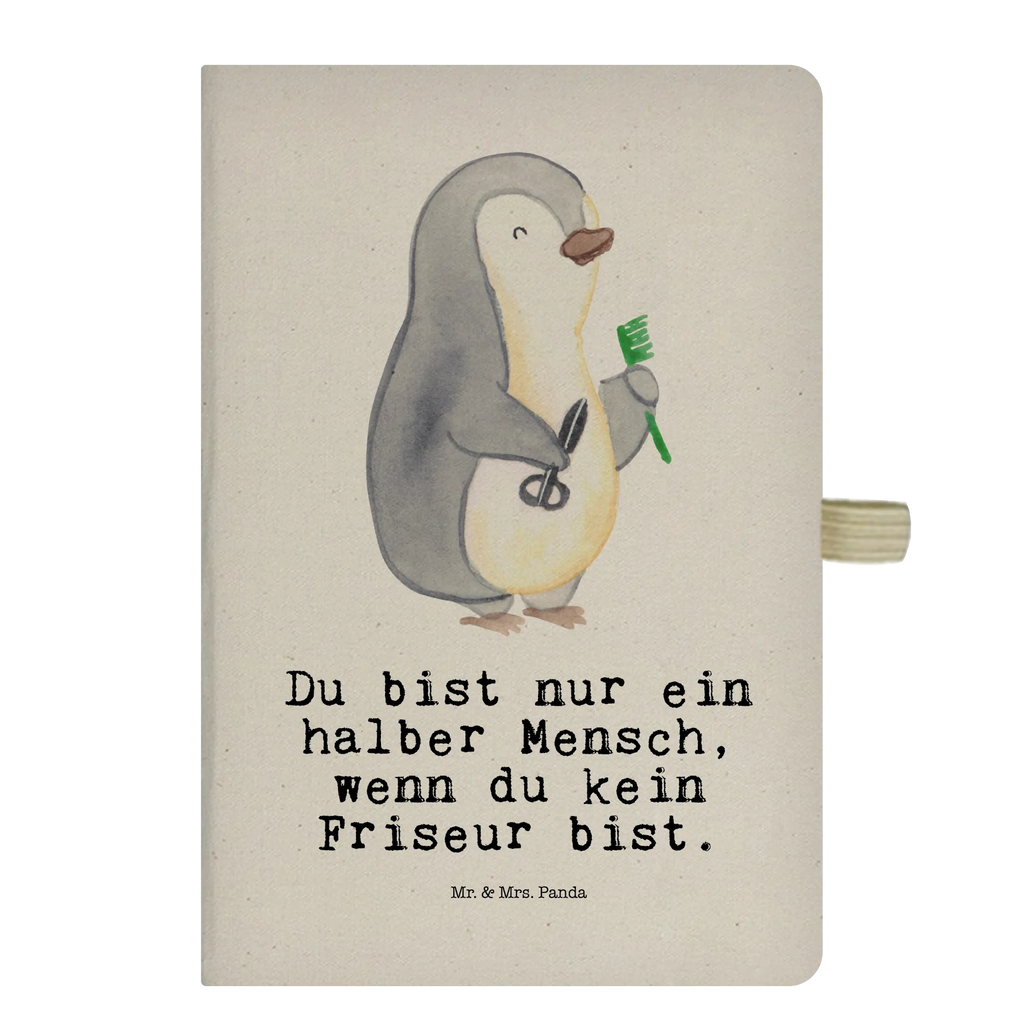 Bawełniany notes DIN A5 fryzjer Serce Zawód, Wykształcenie, Jubileusz, Pożegnanie, Emerytura, Kolega, Koleżanka, Prezent, Dawać, Pracownik, Współpracownik, Firma, Dziękuję, Dziękuję bardzo