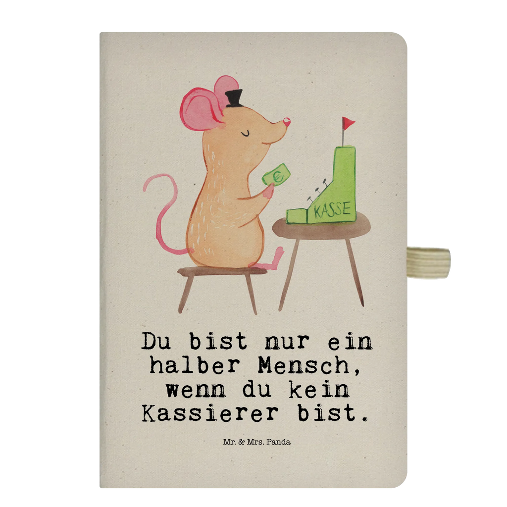 Bawełniany notes DIN A5 kasjer Serce Zawód, Wykształcenie, Jubileusz, Pożegnanie, Emerytura, Kolega, Koleżanka, Prezent, Dawać, Pracownik, Współpracownik, Firma, Dziękuję, Dziękuję bardzo