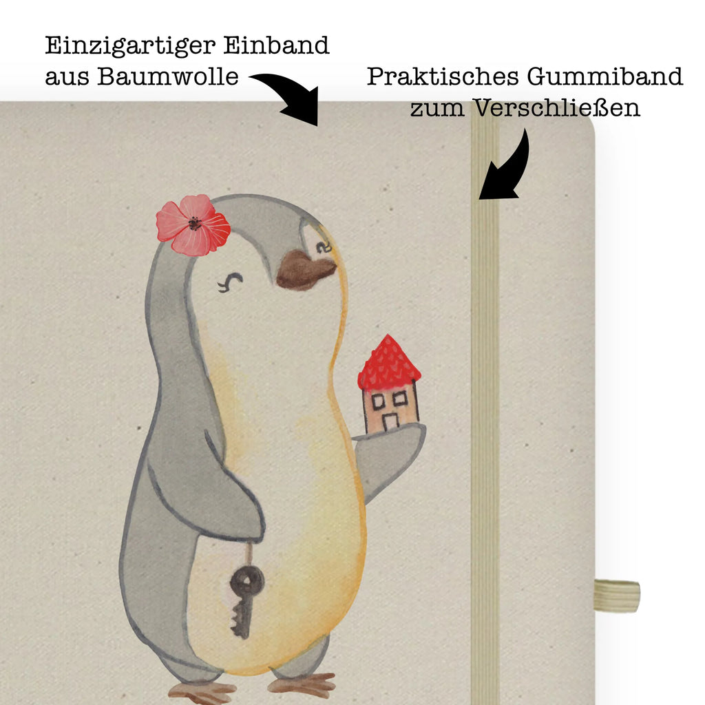 Bawełniany notes DIN A5 agentka nieruchomości serce Notizen, Eintragebuch, Tagebuch, Notizblock, Adressbuch, Journal, Kladde, Skizzenbuch, Notizheft, Schreibbuch, Schreibheft, Beruf, Ausbildung, Jubiläum, Abschied, Rente, Kollege, Kollegin, Geschenk, Schenken, Arbeitskollege, Mitarbeiter, Firma, Danke, Dankeschön, Immobilienmaklerin, Immobilienhändlerin, Immobilienkauffrau, Immobilienbüro