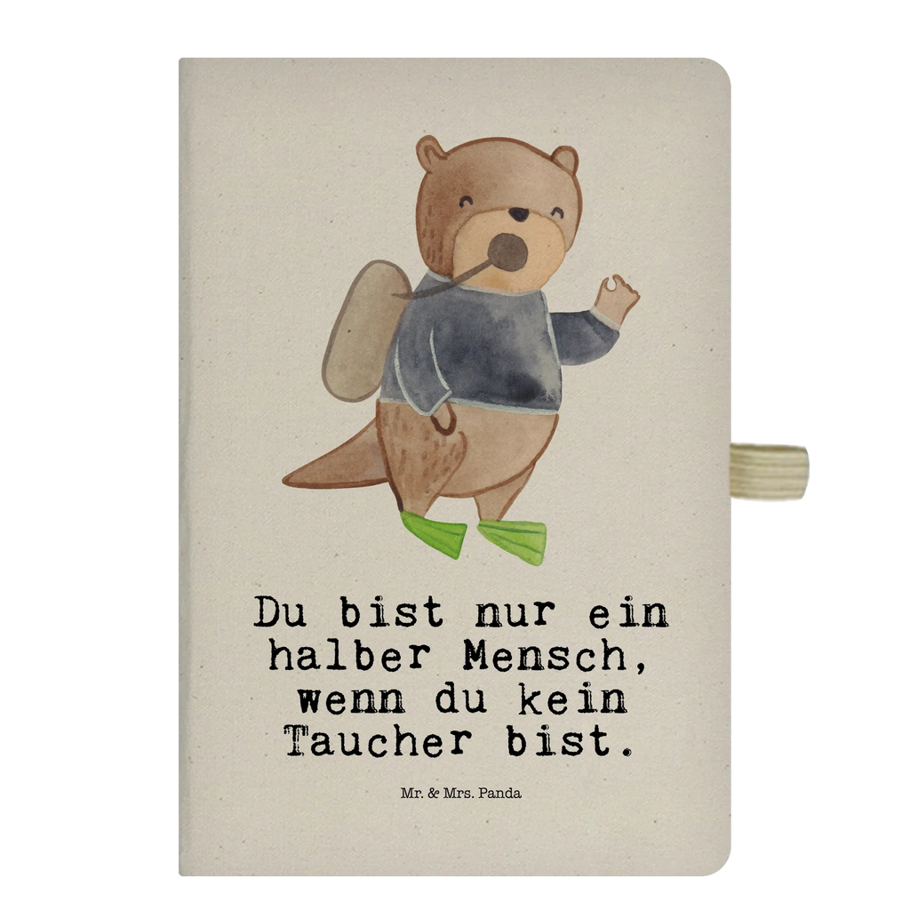 Cotton notebook Diver Heart entry book, notepad, diary, writing book, notebook, notes, journal, address book, sketchbook, gift, gift idea, best, farewell gift, passing exam, anniversary, retirement, promotion, job start, sayings, funny, profession