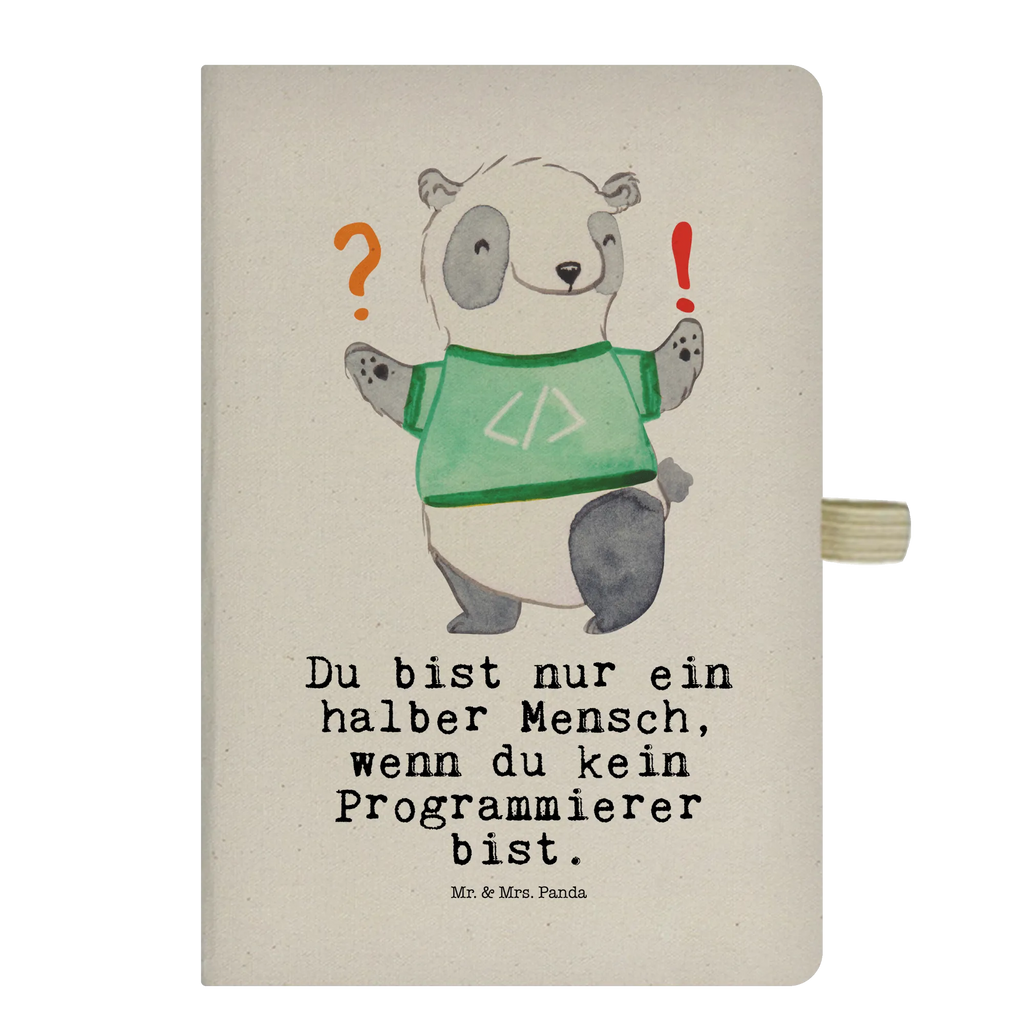 Bawełniany notes DIN A5 Programista serce Zawód, Wykształcenie, Jubileusz, Pożegnanie, Emerytura, Kolega, Koleżanka, Prezent, Dawać, Pracownik, Współpracownik, Firma, Dziękuję, Dziękuję bardzo