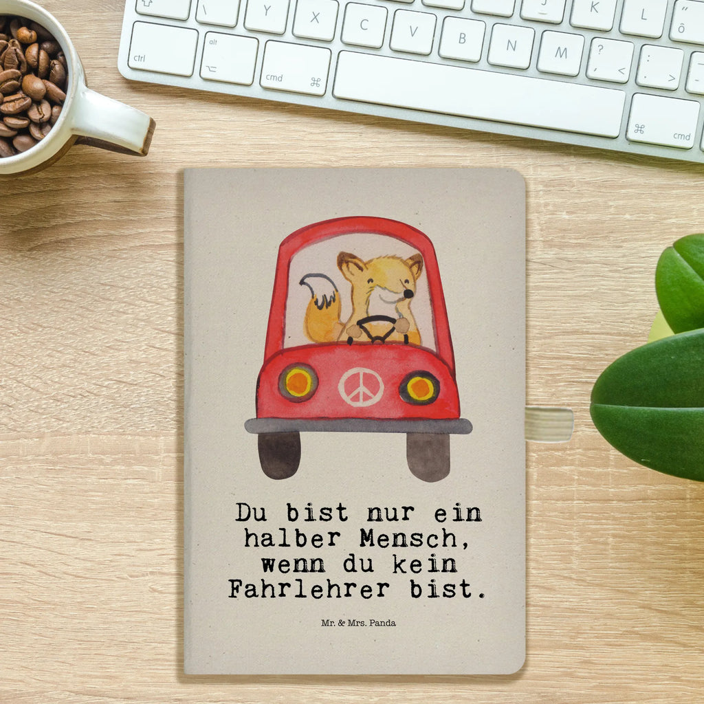 Cotton notebook driving instructor heart sketchbook, journal, diary, notebook, address book, writing book, entry book, notepad, notes, gift, gift idea, best, farewell gift, passing exam, anniversary, retirement, promotion, job start, sayings, funny, profession