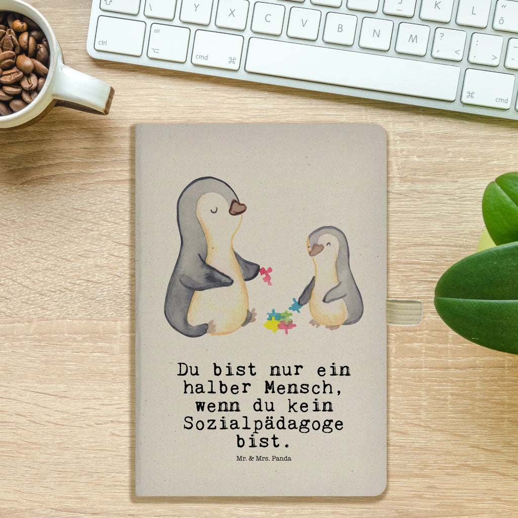 Cotton notebook social pedagogue Heart writing book, notebook, diary, entry book, notepad, journal, notes, sketchbook, address book, gift, gift idea, best, farewell gift, passing exam, anniversary, retirement, promotion, job start, sayings, funny, profession