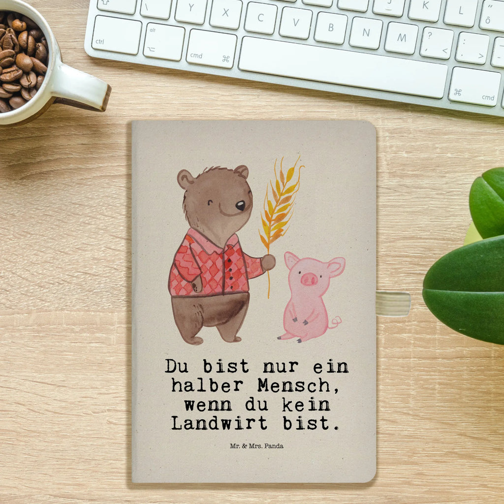 Cotton notebook Farmer Heart sketchbook, writing book, notes, journal, notepad, notebook, diary, address book, entry book, gift, gift idea, best, farewell gift, passing exam, anniversary, retirement, promotion, job start, sayings, funny, profession