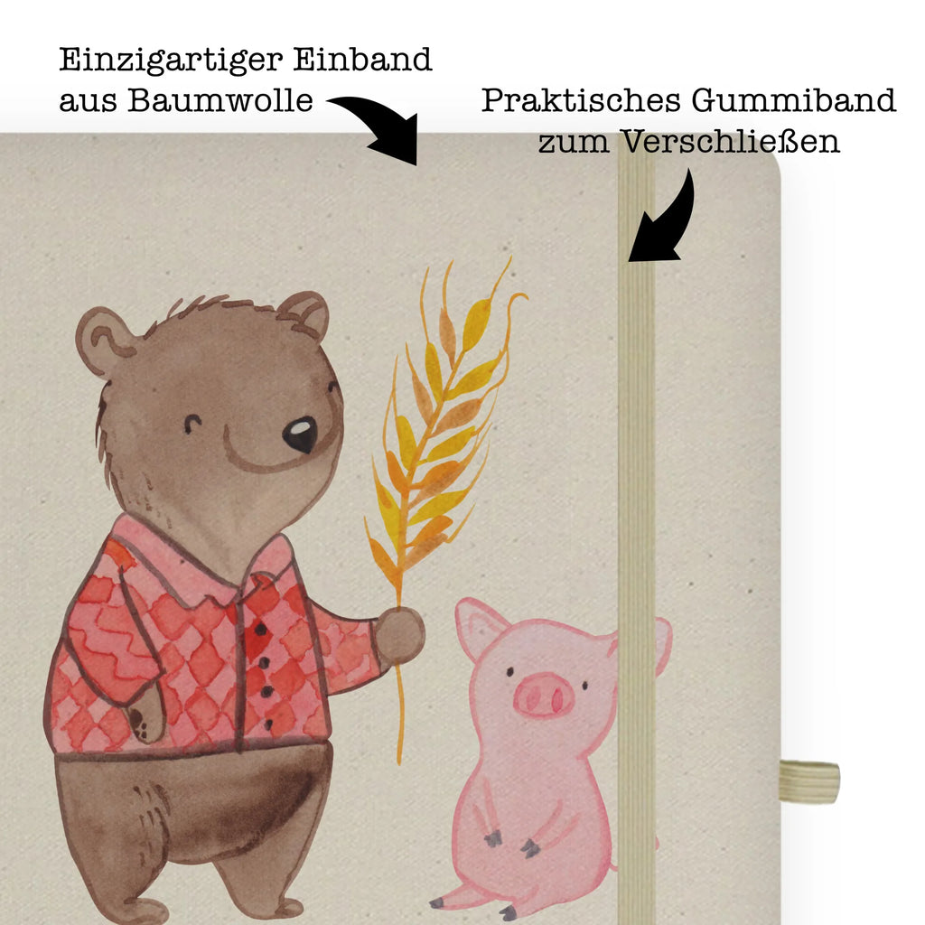 Cotton notebook Farmer Heart sketchbook, writing book, notes, journal, notepad, notebook, diary, address book, entry book, gift, gift idea, best, farewell gift, passing exam, anniversary, retirement, promotion, job start, sayings, funny, profession