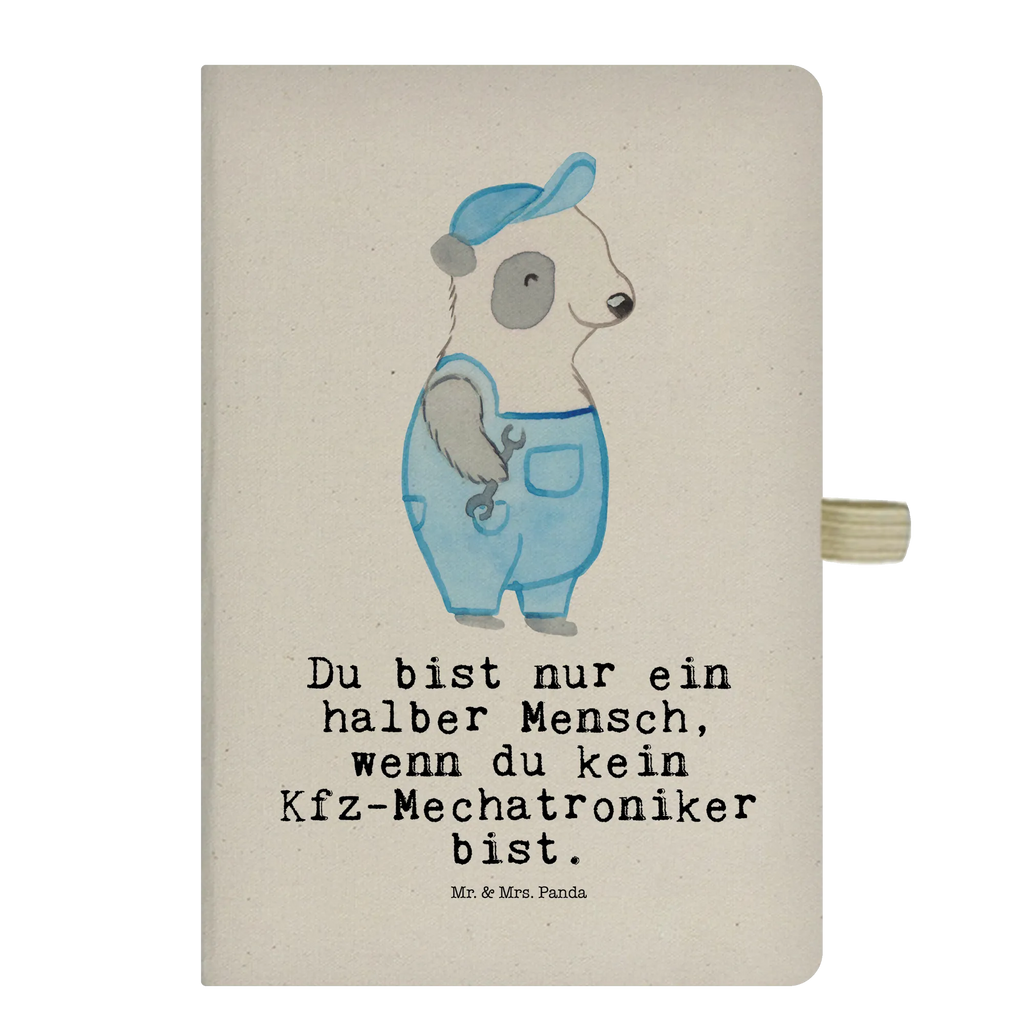 Bawełniany notes DIN A5 Mechanik-mechatronik pojazdów serce Zawód, Wykształcenie, Jubileusz, Pożegnanie, Emerytura, Kolega, Koleżanka, Prezent, Dawać, Pracownik, Współpracownik, Firma, Dziękuję, Dziękuję bardzo