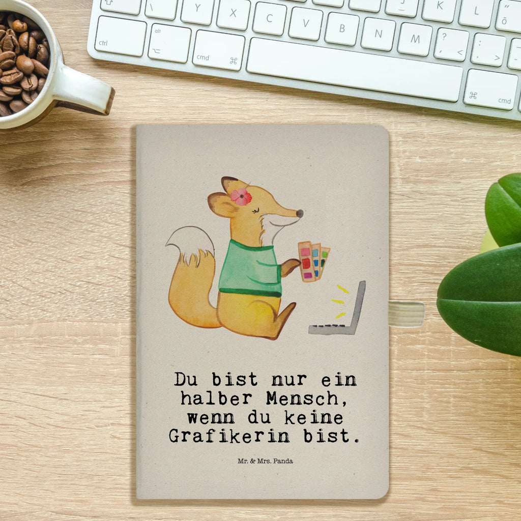 Cotton notebook graphic designer Heart notepad, writing book, address book, notes, diary, entry book, sketchbook, journal, notebook, gift, gift idea, best, farewell gift, passing exam, anniversary, retirement, promotion, job start, sayings, funny, profession