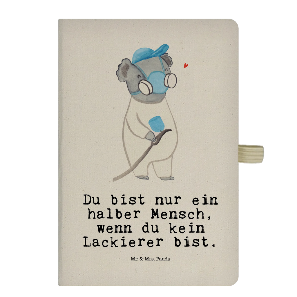 Bawełniany notes DIN A5 lakiernik Serce Zawód, Wykształcenie, Jubileusz, Pożegnanie, Emerytura, Kolega, Koleżanka, Prezent, Dawać, Pracownik, Współpracownik, Firma, Dziękuję, Dziękuję bardzo