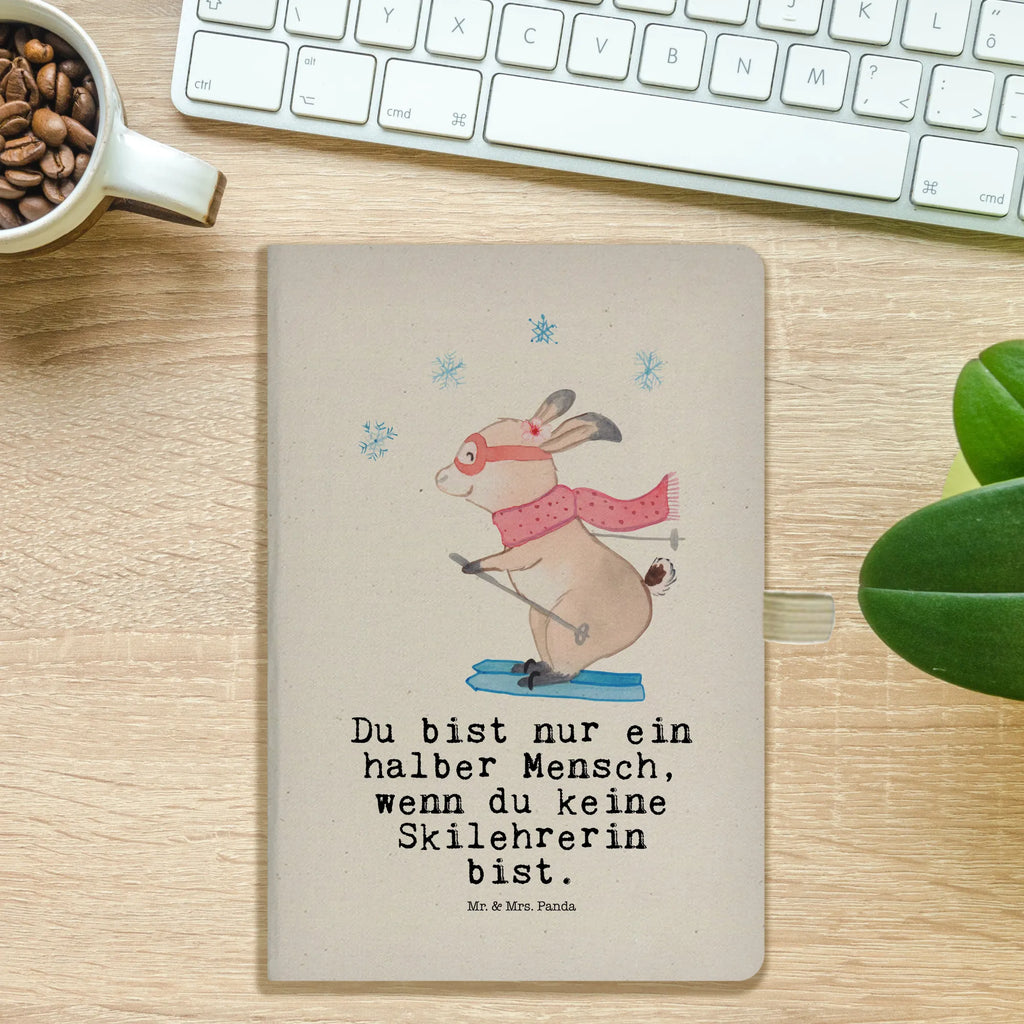 Cotton notebook ski instructor Heart writing book, notebook, entry book, notepad, journal, diary, sketchbook, notes, address book, gift, gift idea, best, farewell gift, passing exam, anniversary, retirement, promotion, job start, sayings, funny, profession