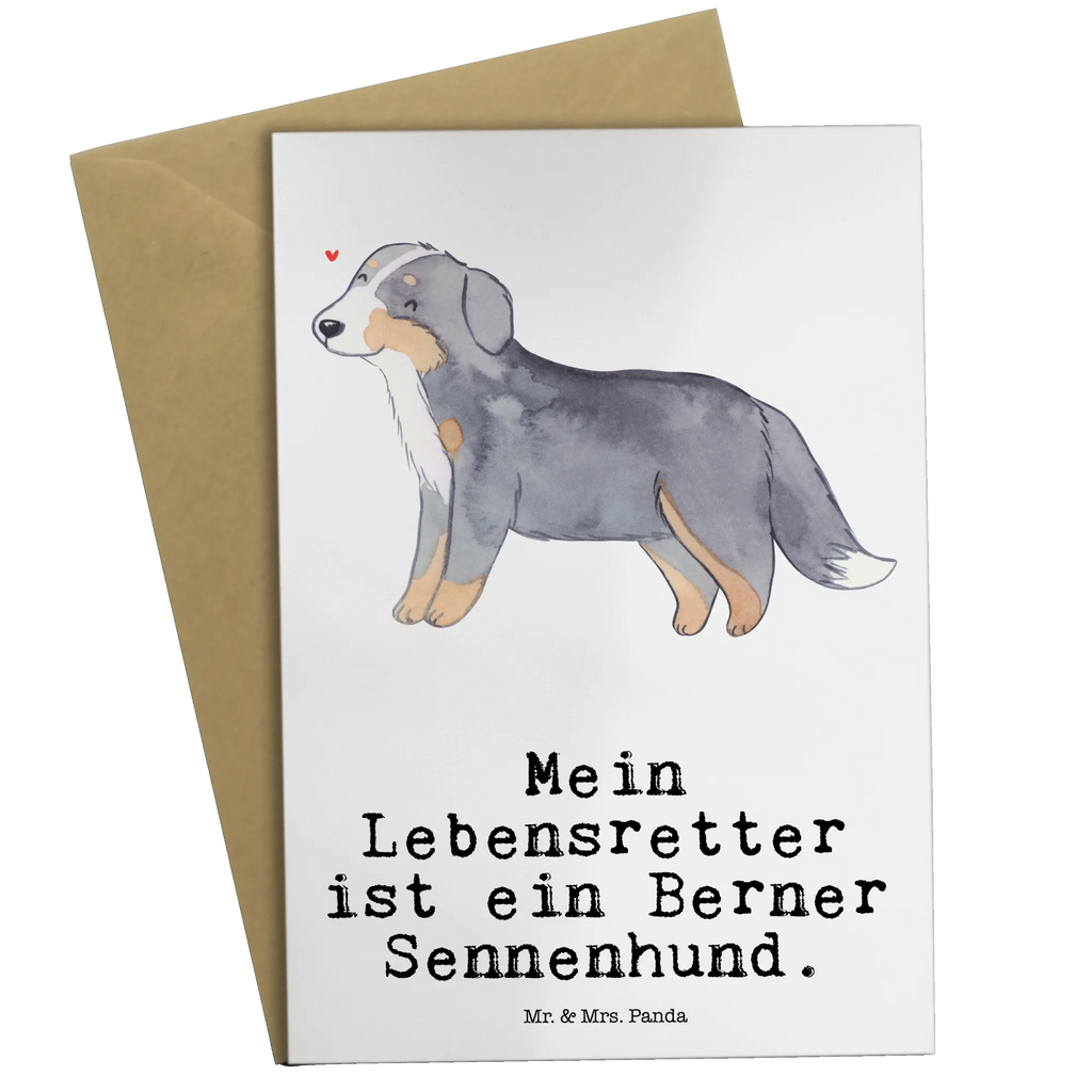 Greetings card Bernese Mountain Dog Lifesaver folding card, greeting card, invitation card, birthday card, wedding card, Dog, dog breed, purebred dog, dog owner, gift, animal lover, giving, puppy