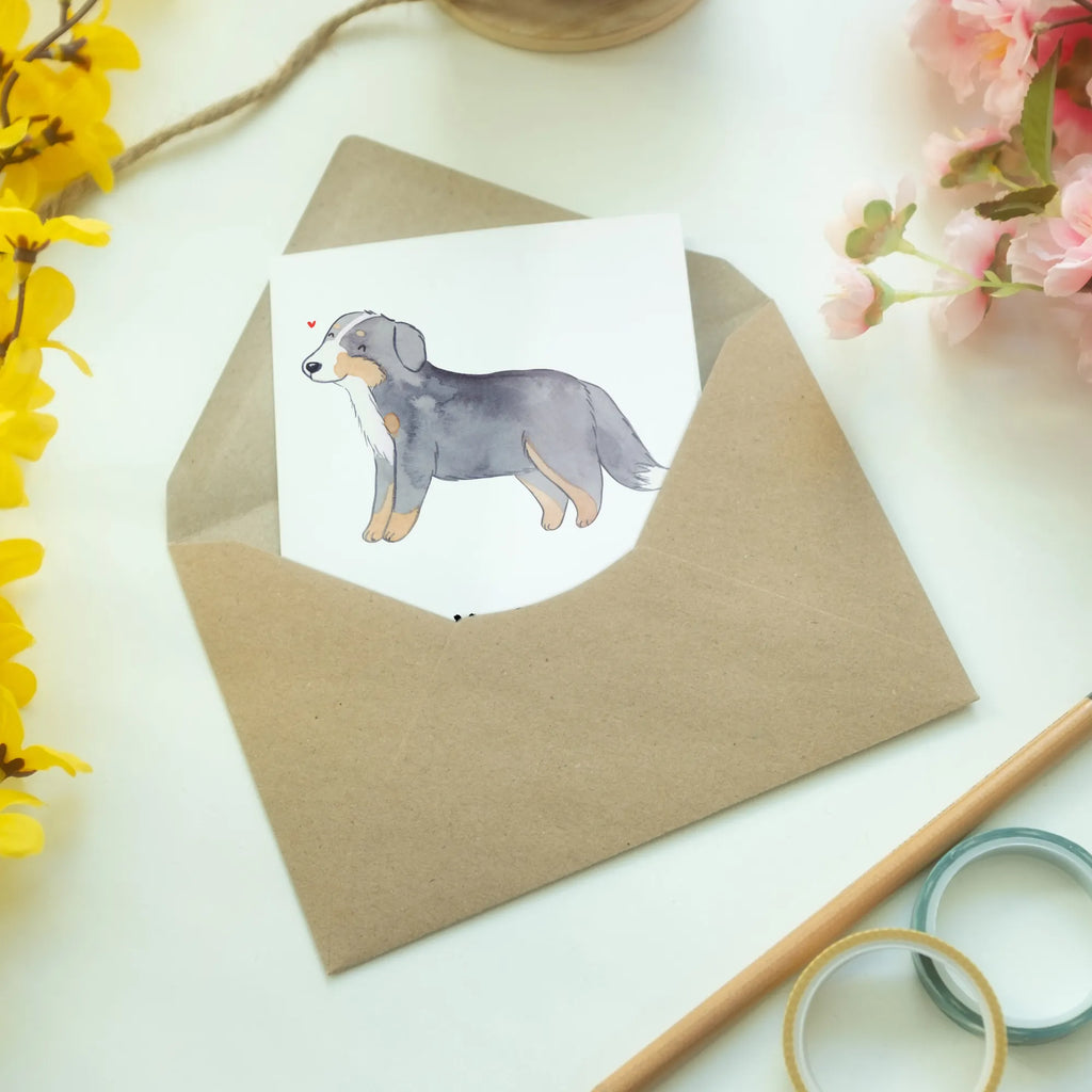 Greetings card Bernese Mountain Dog Lifesaver folding card, greeting card, invitation card, birthday card, wedding card, Dog, dog breed, purebred dog, dog owner, gift, animal lover, giving, puppy