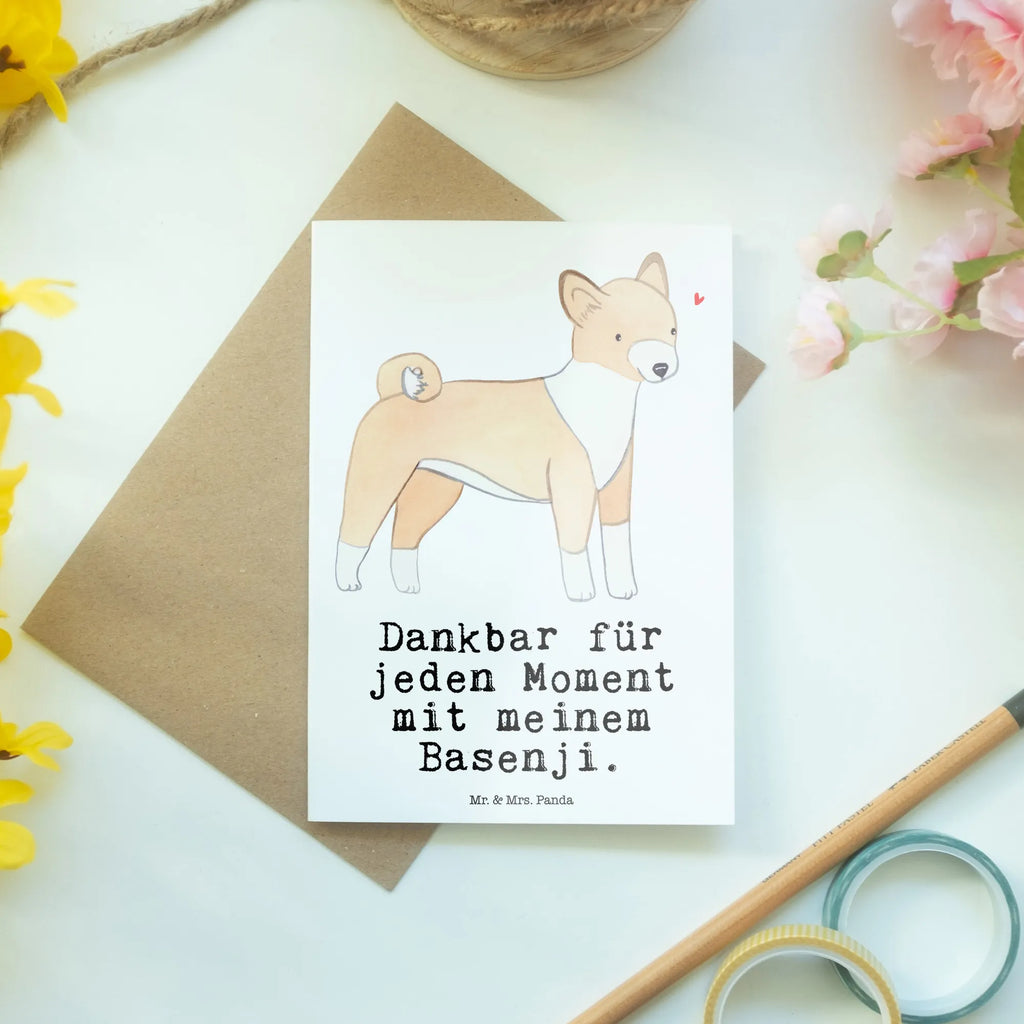 Greetings card Basenji moment greeting card, birthday card, folding card, invitation card, wedding card, Dog, dog breed, purebred dog, dog owner, gift, animal lover, giving, puppy