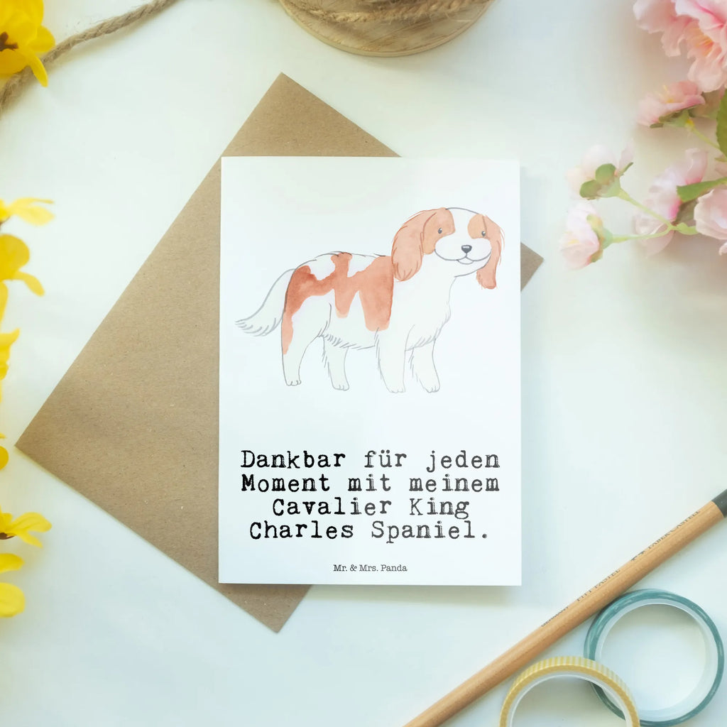 Greetings card Cavalier King Charles Spaniel Moment invitation card, greeting card, wedding card, birthday card, folding card, Dog, dog breed, purebred dog, dog owner, gift, animal lover, giving, puppy