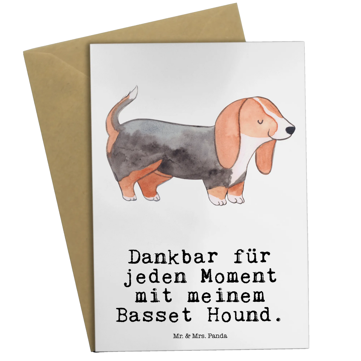 Greetings card Basset Hound Moment birthday card, greeting card, invitation card, wedding card, folding card, Dog, dog breed, purebred dog, dog owner, gift, animal lover, giving, puppy