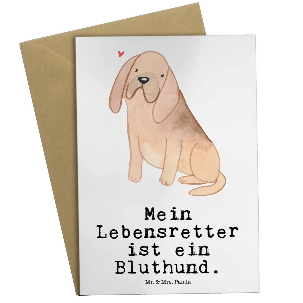 Grußkarte Bloodhound Lebensretter Grußkarte, Glückwunschkarte, Ansichtskarten, Klappkarte, Einladungskarte, Hochzeitskarte, Geburtstagskarte, Karte, Hund, Hunderasse, Rassehund, Hundebesitzer, Geschenk, Tierfreund, Schenken, Welpe, Bluthund, Bloodhound, St. Hubertushund, Chien de Saint Hubert