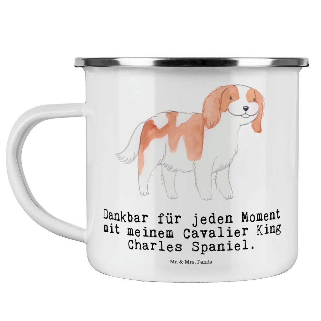 Kempingowy kubek emaliowany Cavalier King Charles Spaniel chwila Pies, rasa psa, pies rasowy, właściciel psa, prezent, miłośnik zwierząt, dawanie, szczeniak