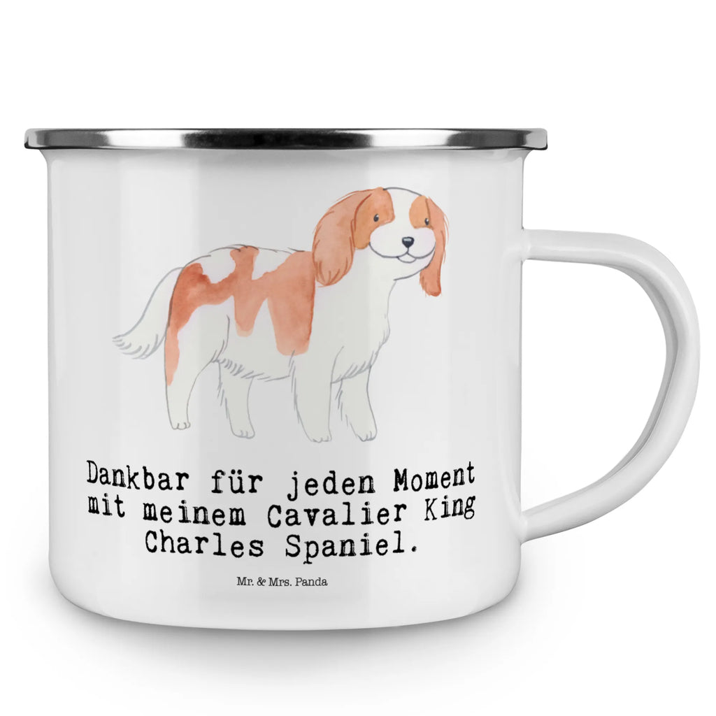 Kempingowy kubek emaliowany Cavalier King Charles Spaniel chwila Pies, rasa psa, pies rasowy, właściciel psa, prezent, miłośnik zwierząt, dawanie, szczeniak