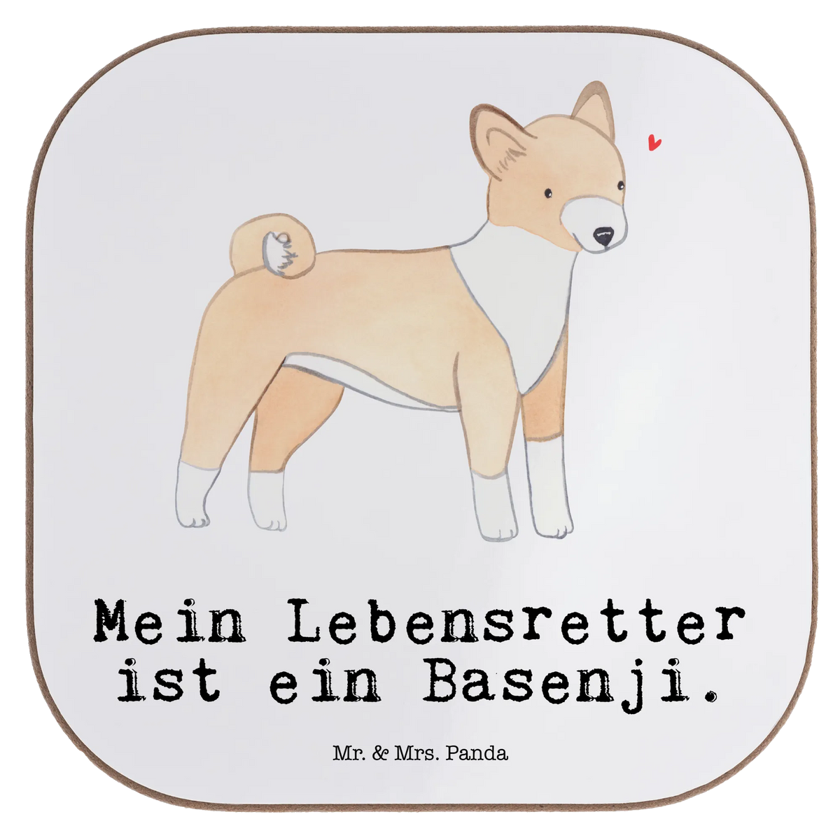 Square coaster Basenji Lifesaver gifts, glass coasters, presents, party, breakfast, Coasters, gift, Dog, dog breed, purebred dog, dog owner, animal lover, giving, puppy