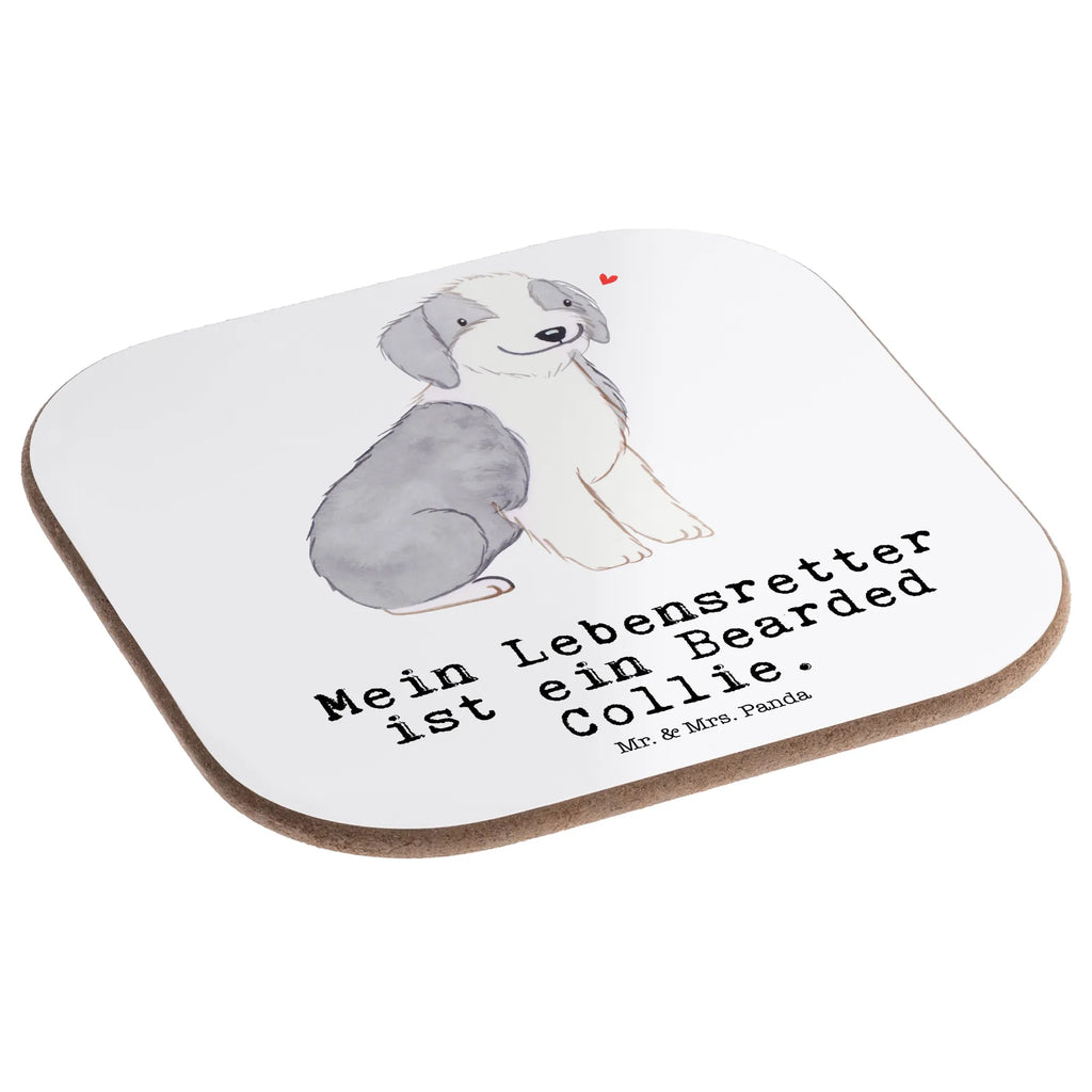 Quadratische Untersetzer Bearded Collie Lebensretter Untersetzer Design, Holzuntersetzer, Untersetzer für Gläser, Untersetzer, Tassen Untersetzer, Korkuntersetzer, Glasuntersetzer, Untersetzer Holz, Untersetzer Gläser, Untersetzer aus Holz, Getränkeuntersetzer, Bierdeckel, Hund, Hunderasse, Rassehund, Hundebesitzer, Geschenk, Tierfreund, Schenken, Welpe, britischer Hütehund, Bearded Collie