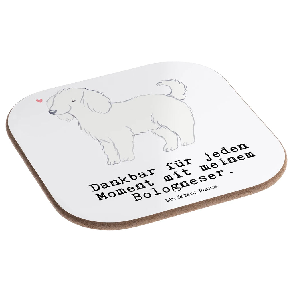 Square coaster Bolognese Moment party, presents, glass coasters, gifts, breakfast, Coasters, gift, Dog, dog breed, purebred dog, dog owner, animal lover, giving, puppy