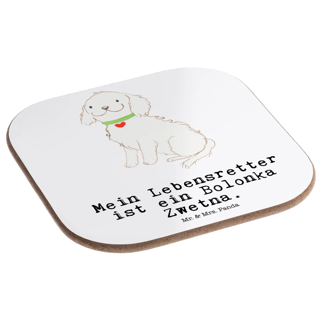 Square coaster Bolonka Zwetna Lifesaver gifts, presents, gift, glass coasters, Coasters, party, breakfast, Dog, dog breed, purebred dog, dog owner, animal lover, giving, puppy