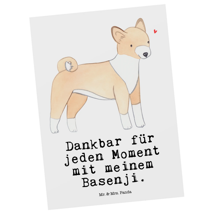 Pocztówka Basenji Chwila