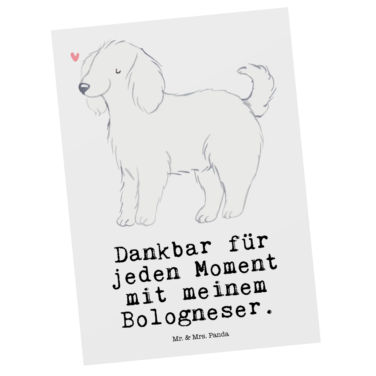 Postcard Bolognese Moment gift, Postcard, invitation card, gift card, card, letter, postcards, paper, invitation, Dog, dog breed, purebred dog, dog owner, animal lover, giving, puppy