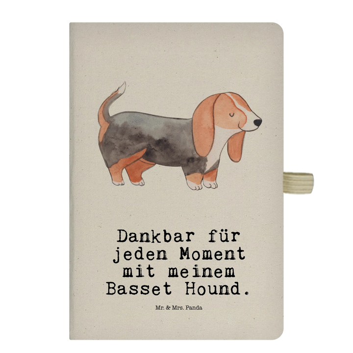 Cotton notebook Basset Hound Moment