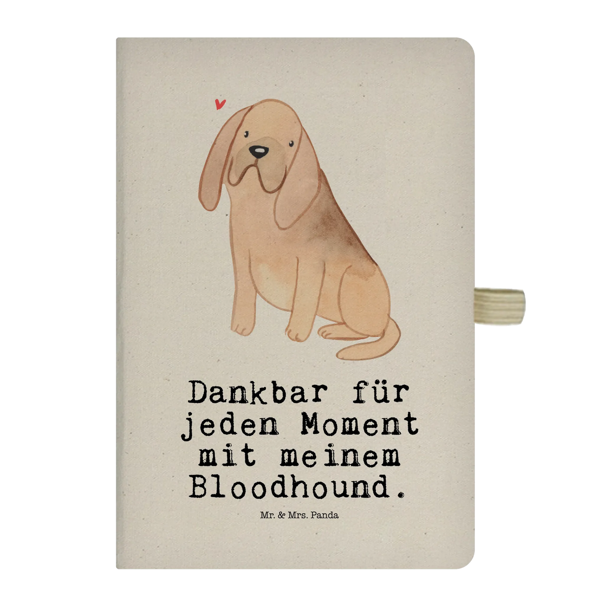 Cotton notebook Bloodhound moment gift, animal lover, giving, dog breed, purebred dog, dog owner, puppy