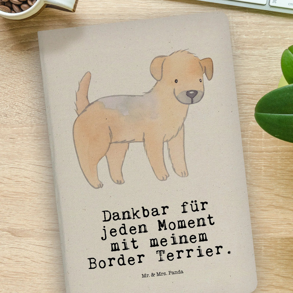 Bawełniany notatnik DIN A4 Border Terrier chwila Pies, rasa psa, pies rasowy, właściciel psa, prezent, miłośnik zwierząt, dawanie, szczeniak