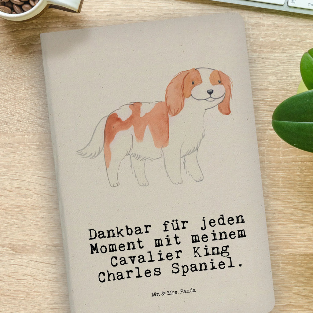Cotton notebook Cavalier King Charles Spaniel Moment diary, notepad, notes, address book, sketchbook, journal, writing book, notebook, entry book, Dog, dog breed, purebred dog, dog owner, gift, animal lover, giving, puppy