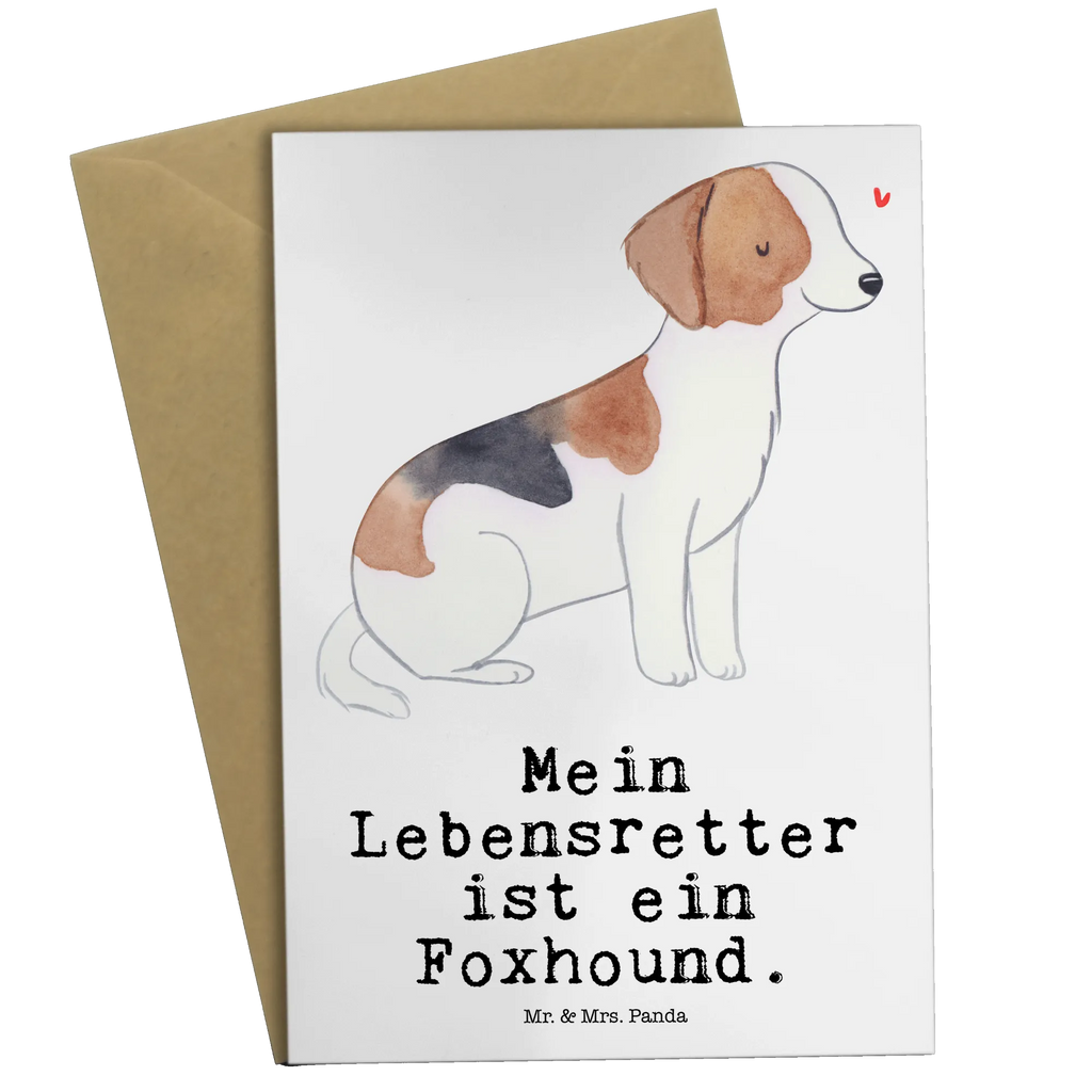 Greetings card Foxhound Lifesaver wedding card, invitation card, folding card, greeting card, birthday card, Dog, dog breed, purebred dog, dog owner, gift, animal lover, giving, puppy