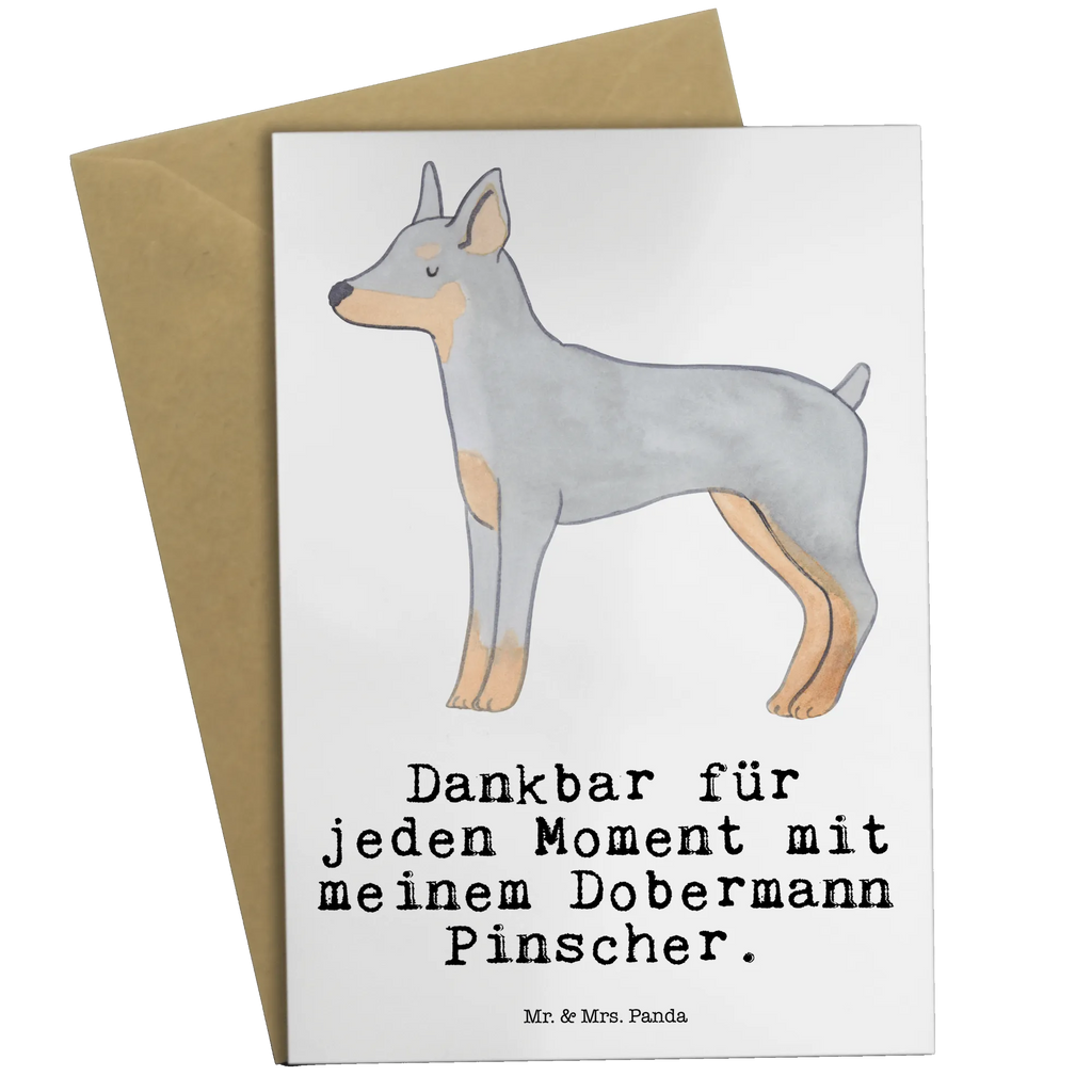 Kartka okolicznościowa Doberman Pinscher Chwila Pies, rasa psa, pies rasowy, właściciel psa, prezent, miłośnik zwierząt, dawanie, szczeniak