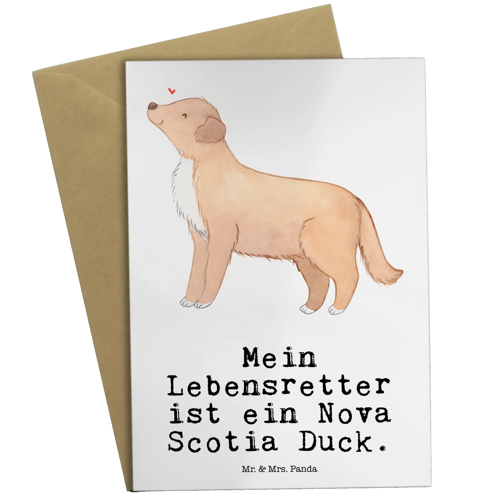 Grußkarte Nova Scotia Duck Lebensretter Klappkarte, Glückwunschkarte, Karte, Grußkarte, Einladungskarte, Ansichtskarten, Hochzeitskarte, Geburtstagskarte, Hund, Hunderasse, Rassehund, Hundebesitzer, Geschenk, Tierfreund, Schenken, Welpe, Nova Scotia Duck Tolling Retriever, Retriever