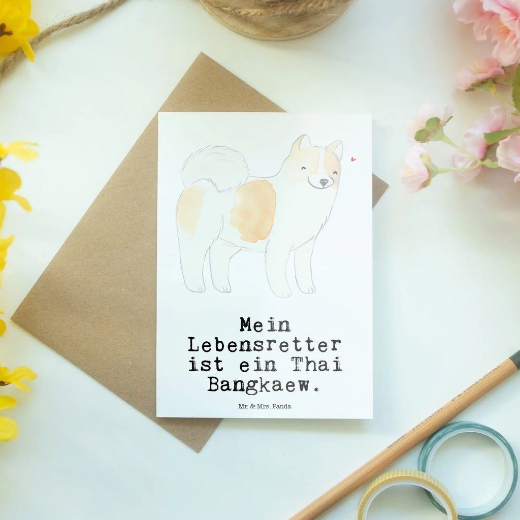 Greetings card Thai Bangkaew Lifesaver greeting card, wedding card, invitation card, folding card, birthday card, Dog, dog breed, purebred dog, dog owner, gift, animal lover, giving, puppy