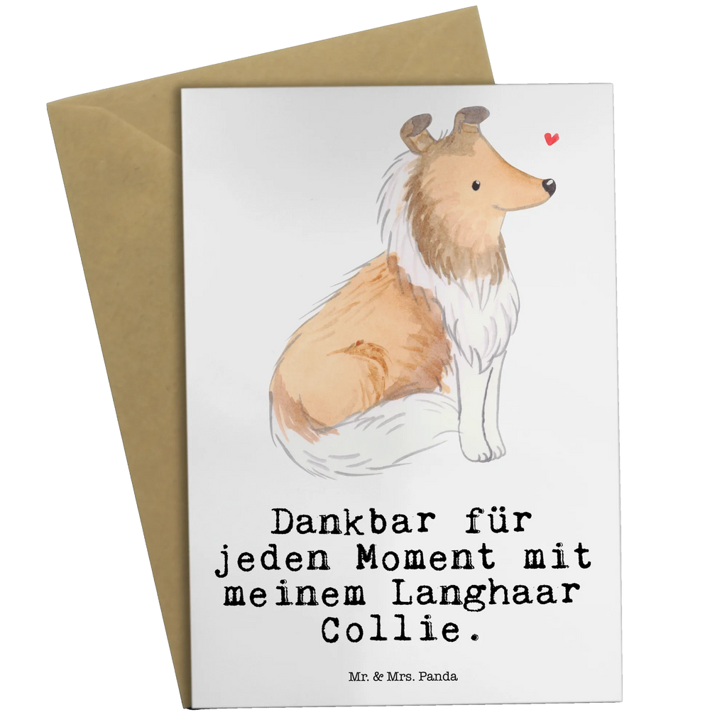 Kartka okolicznościowa długowłosy collie Chwila Pies, rasa psa, pies rasowy, właściciel psa, prezent, miłośnik zwierząt, dawanie, szczeniak