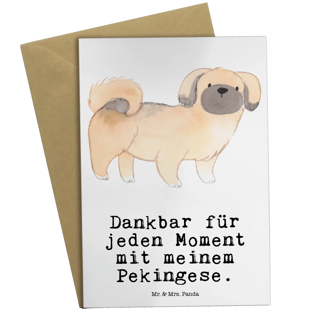 Greetings card Pekingese moment wedding card, invitation card, birthday card, folding card, greeting card, Dog, dog breed, purebred dog, dog owner, gift, animal lover, giving, puppy