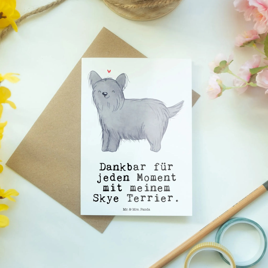 Greetings card Skye Terrier Moment birthday card, invitation card, folding card, wedding card, greeting card, Dog, dog breed, purebred dog, dog owner, gift, animal lover, giving, puppy